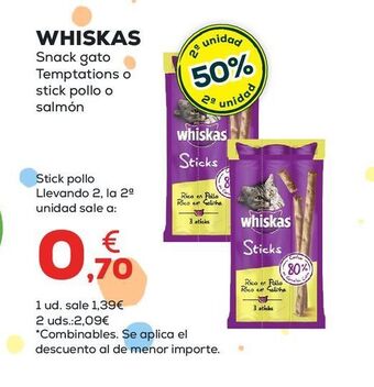 Kiwoko Snacks para mascotas whiskas oferta