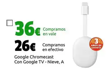 CeX Chromecast oferta