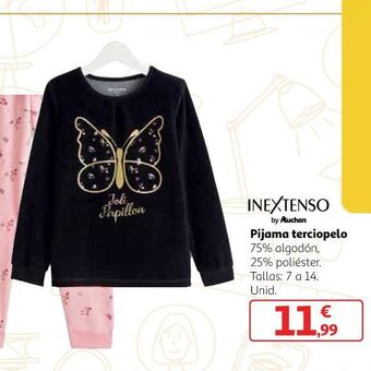 Alcampo Pijama terciopelo oferta