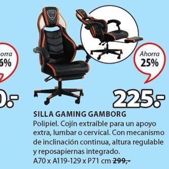 JYSK Silla gaming oferta