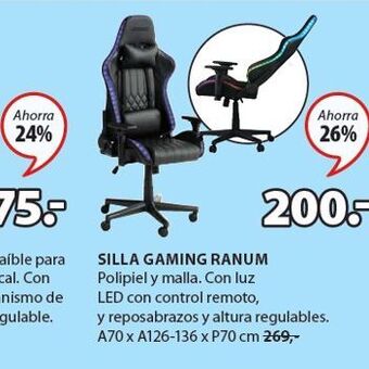 JYSK Silla gaming oferta
