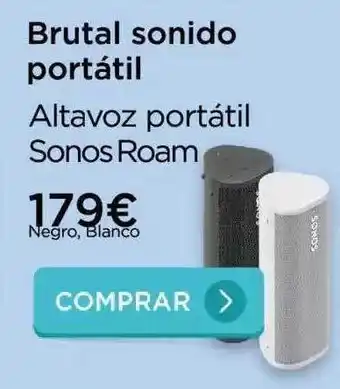 La tienda en casa Altavoz portátil sonos roam oferta