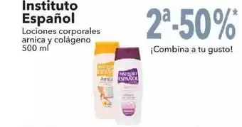 Clarel Instituto Español Lociones corporales arnica y colágeno 500ml oferta