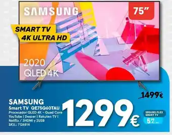 Worten SAMSUNG Smart TV QE75Q60TAU oferta
