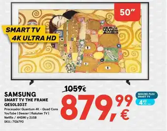 Worten SAMSUNG SMART TV THE FRAME QE50LS03T oferta