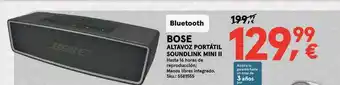 Worten BOSE ALTAVOZ PORTÁTIL SOUNDLIN MINI II oferta