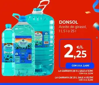 CashDiplo Aceite de girasol oferta