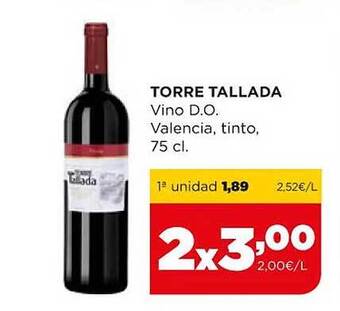 Alimerka Torre tallada vino d.o. valencia tinto oferta