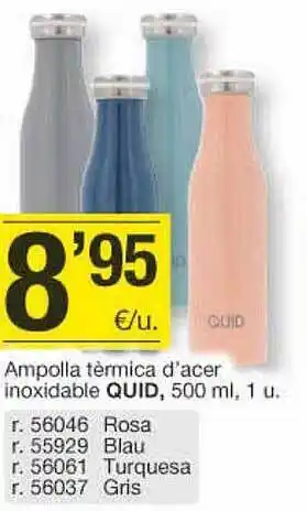 BonpreuEsclat Ampolla térmica d'acer inoxidable quid oferta