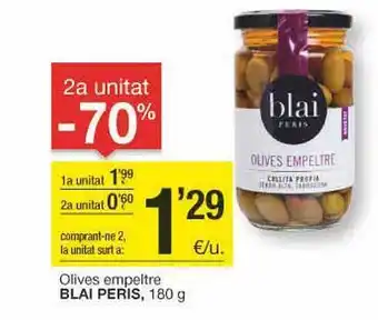 BonpreuEsclat 2a unitat -70% olives empeltre blai peris oferta