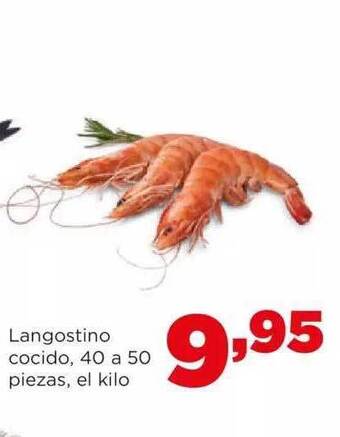 Alimerka Langostino cocido 40 a 50 piezas el kilo oferta