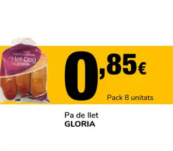 Supeco Gloria Pa de llet Pack 8 unitats oferta