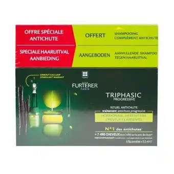 Promofarma René furterer triphasic progressive 8x5,5ml + champú 100ml oferta