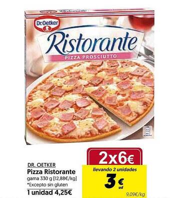 Hiper Usera Dr oetker pizza ristorante oferta