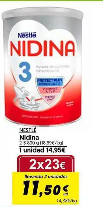 Hiper Usera Nestlé nidina 2-3 oferta
