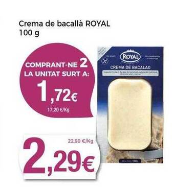 Keisy Crema de bacallà royal oferta