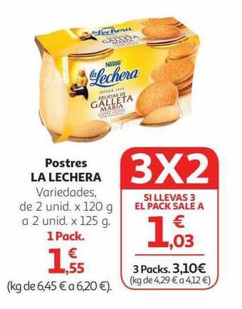 Alcampo Postres la lechera oferta
