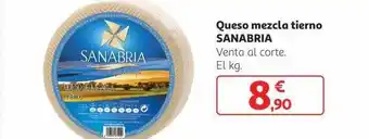Alcampo Queso mezcla tierno sanabria oferta