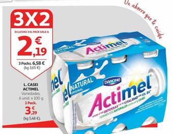 Alcampo L. casei actimel oferta