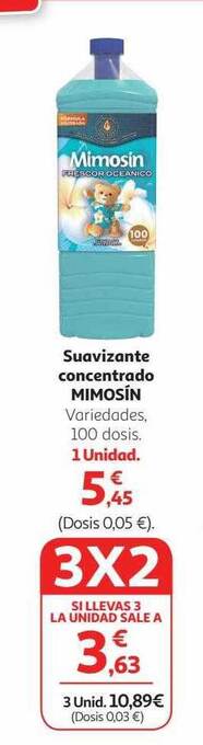 Alcampo Suavizante concentrado mimosín oferta