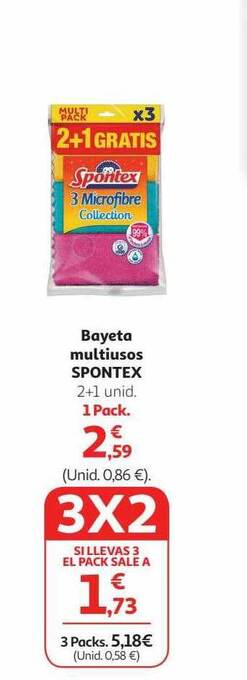 Alcampo Bayeta multiusos spontex oferta