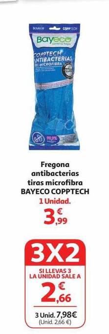 Alcampo Fregona antibacterias tiras microfibra bayeco copptech oferta