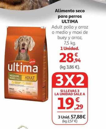 Alcampo Alimento seco para perros ultima oferta