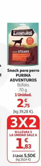 Alcampo Snack para perro purina adventuros oferta