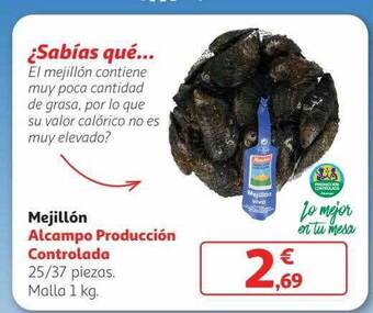Alcampo Mejillón oferta