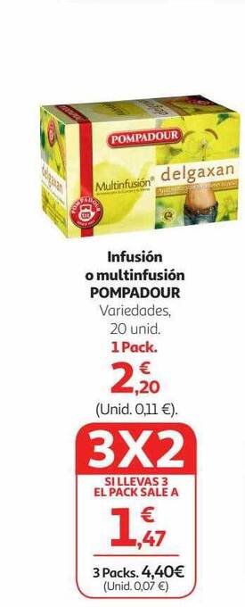 Alcampo Infusión o multinfusión pompadour oferta