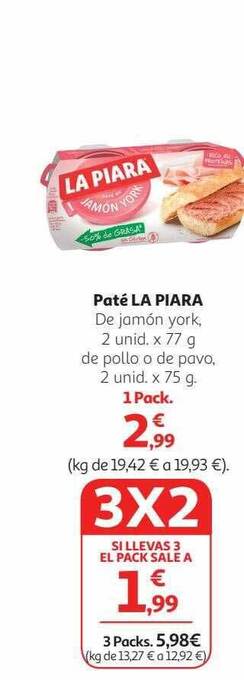Alcampo Paté la piara oferta