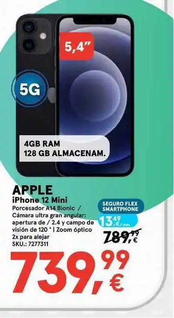 Worten Apple iPhone 12 Mini oferta