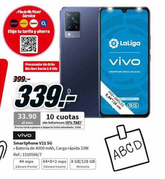 MediaMarkt Vivo smartphone v21 5g oferta