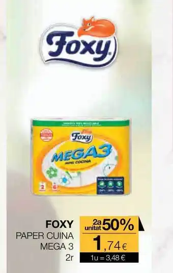 Plusfresc 2a unitat 50% foxy paper cuina mega 3 oferta