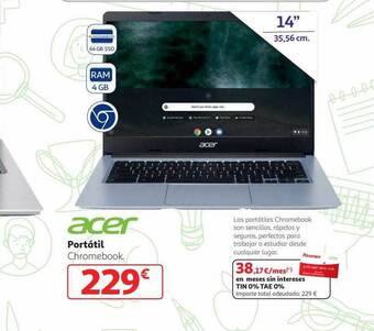 Alcampo Acer portátil² oferta