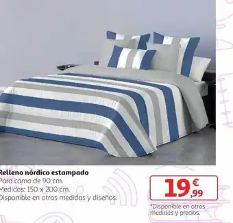 Alcampo Relleno nórdico estampado oferta