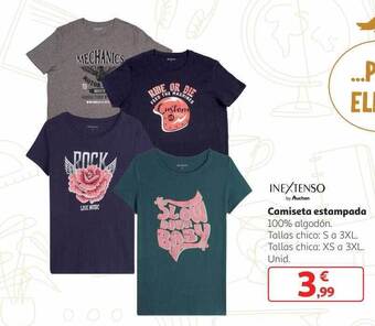Alcampo Inextenso camiseta estampada oferta