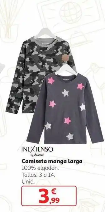 Alcampo Camiseta manga larga inextenso oferta