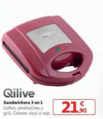 Alcampo Qilive sandwichera 3 en 1 oferta