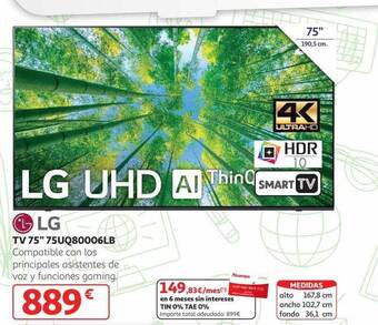 Alcampo Lg tv 75 oferta