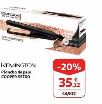 Alcampo Remington plancha de pelo cooper s5700 oferta