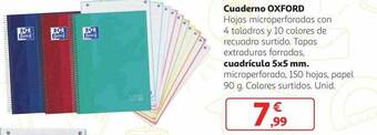 Alcampo Cuaderno oxford oferta