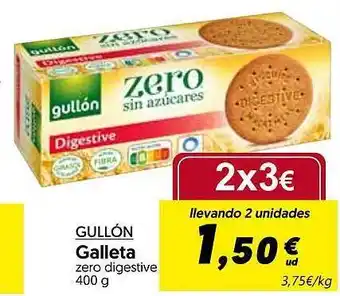 Hiper Usera Gullón galleta zero digestive oferta