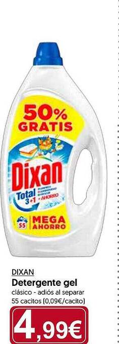 Hiper Usera Dixan detergente gel oferta