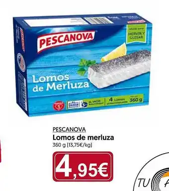 Hiper Usera Pescanovas lomos de merluza oferta