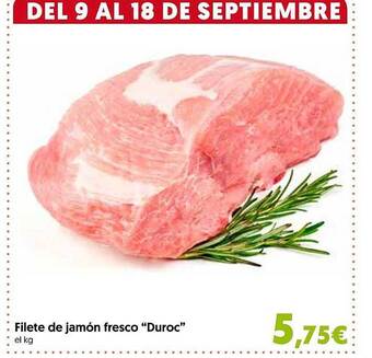 Hiper Usera Filete de jamón fresco oferta