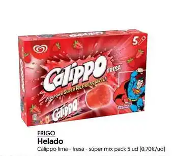 Hiper Usera Frigo helado calippo lima fresa súper mix oferta