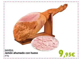 Hiper Usera Navidul jamón ahumado con hueso oferta