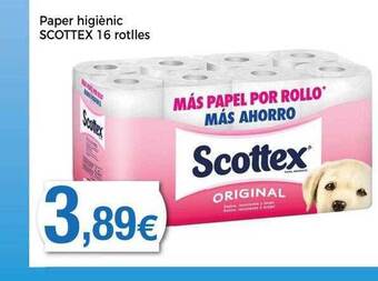Keisy Paper higiènic scottex 16 rotlles oferta
