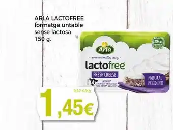 Keisy Arla lactofree formatge untable sense lactosa oferta